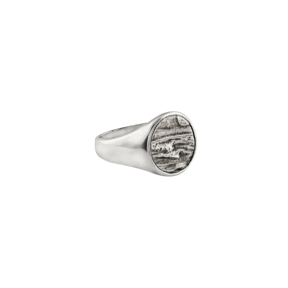 Elements Signet Ring - Go with the Flow in Silver - FINAL SALE
