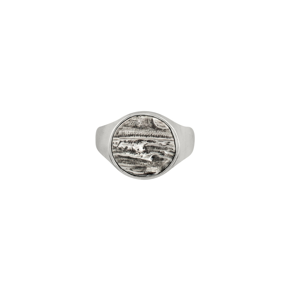 Elements Signet Ring - Go with the Flow in Silver - FINAL SALE