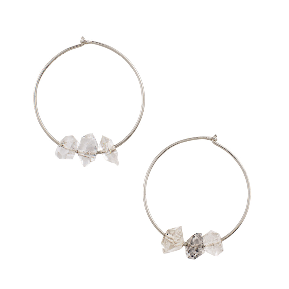 Herkimer Hoops in Silver
