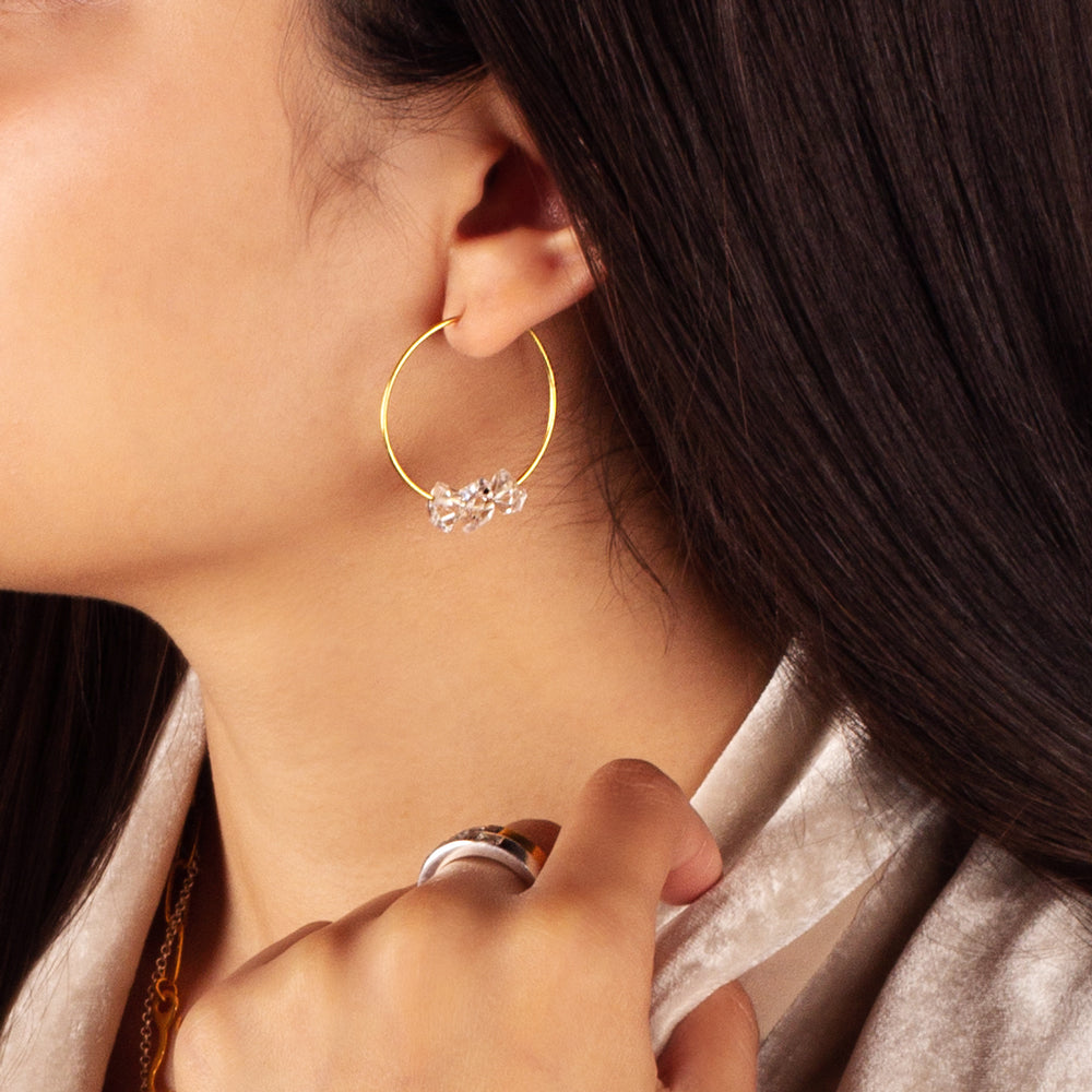 Herkimer Hoops in Silver