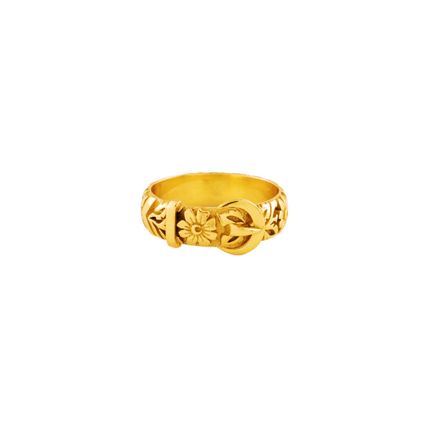 Victorian Buckle Ring in Gold