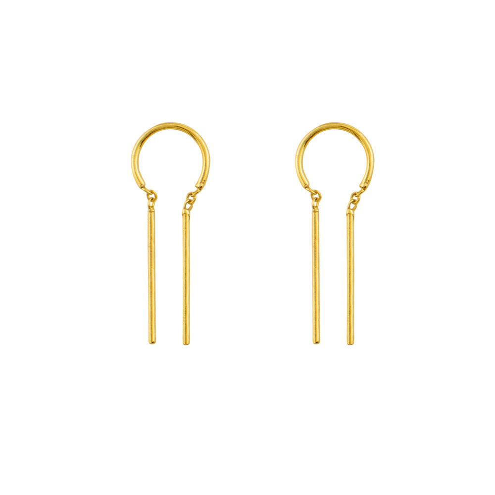 Tiny Dancer Threaders in Gold - 1"
