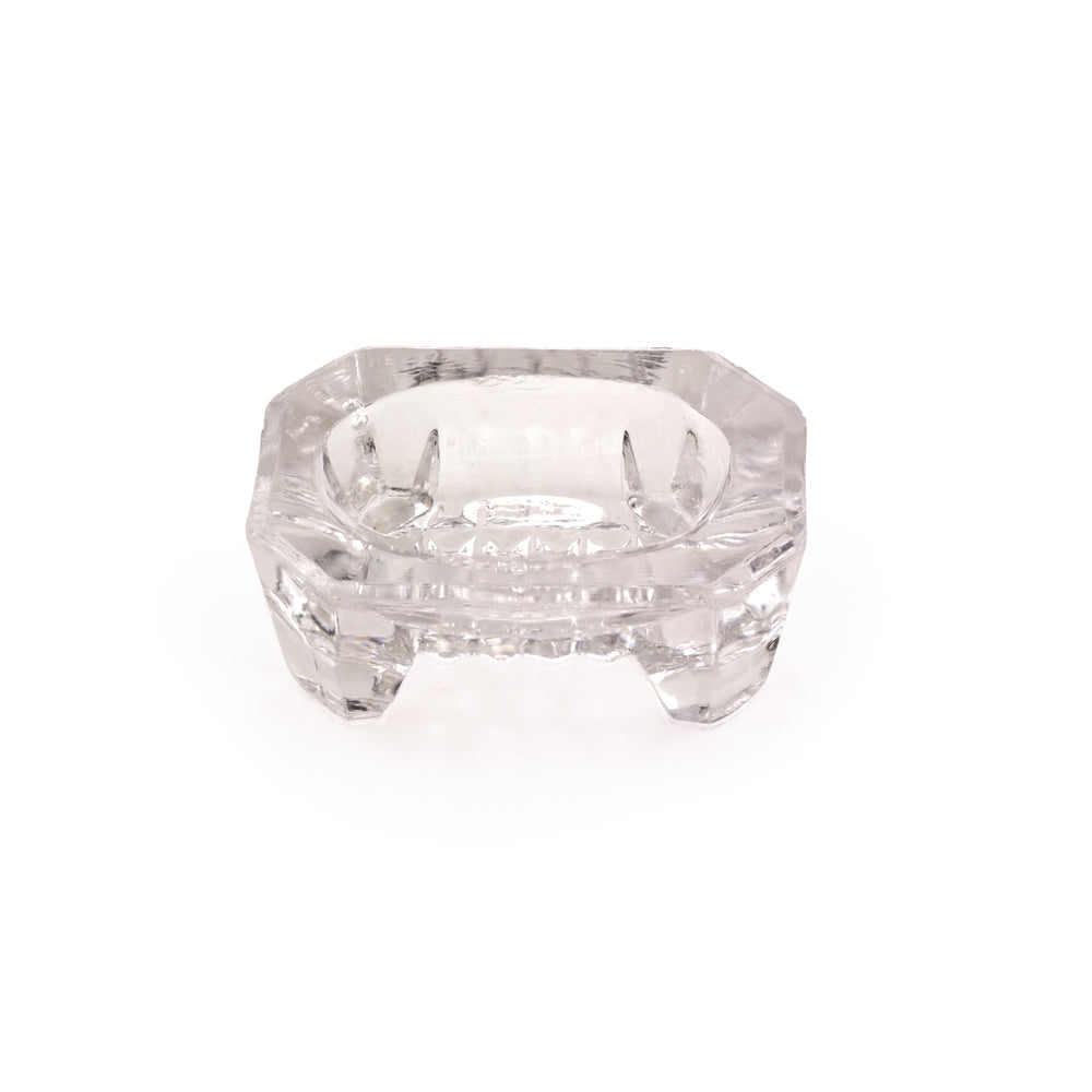 Vintage Jewelry Cache Dish- Oblong & Footed/ Pressed Glass V7 | FINAL SALE