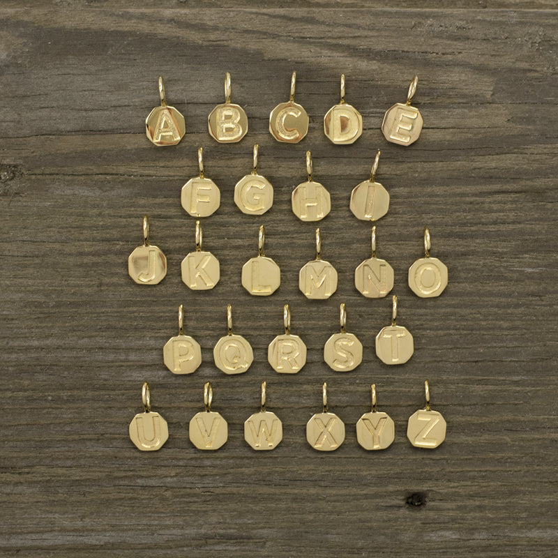 Gold Letter Charm - FINAL SALE