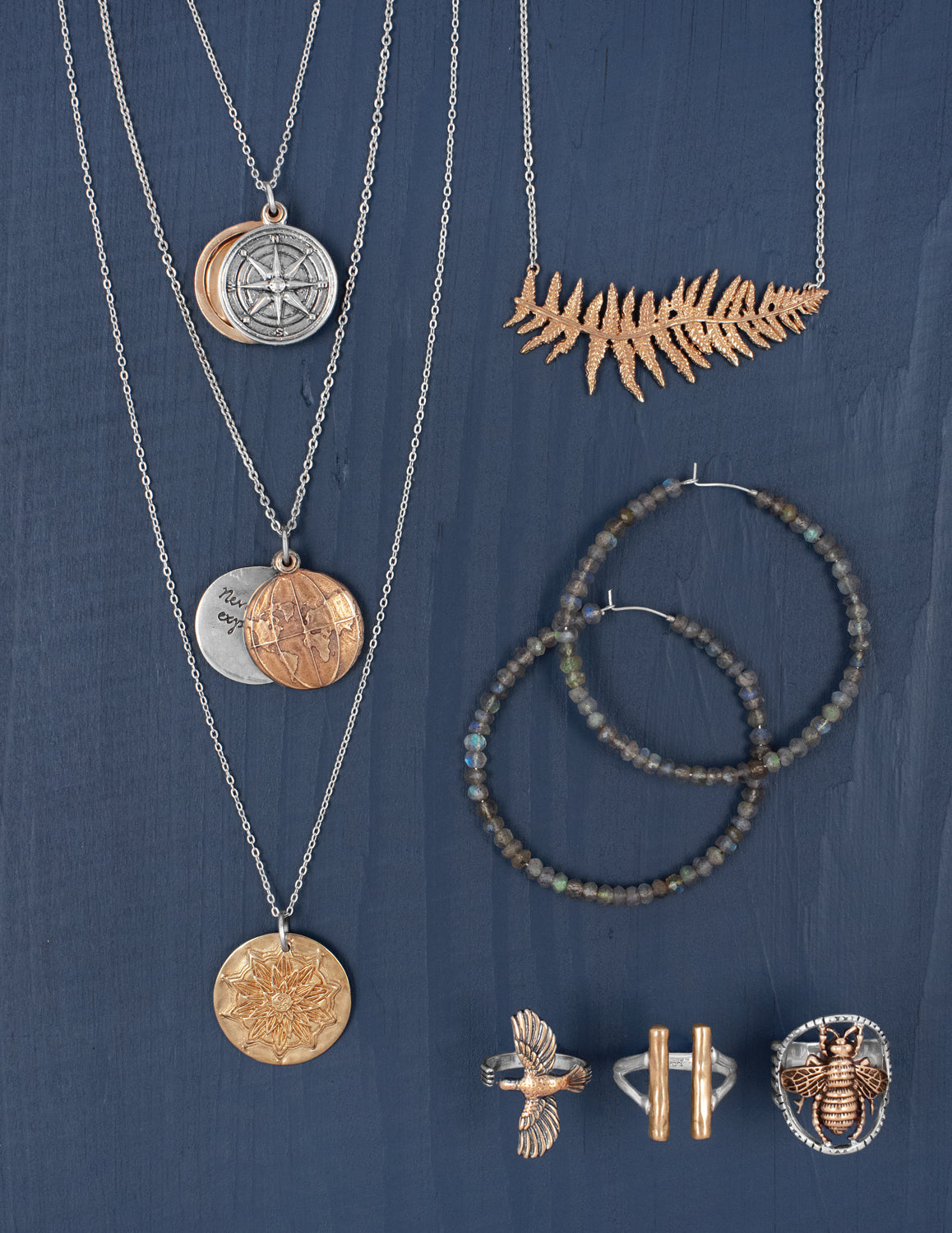 Let's Be Fronds Necklace