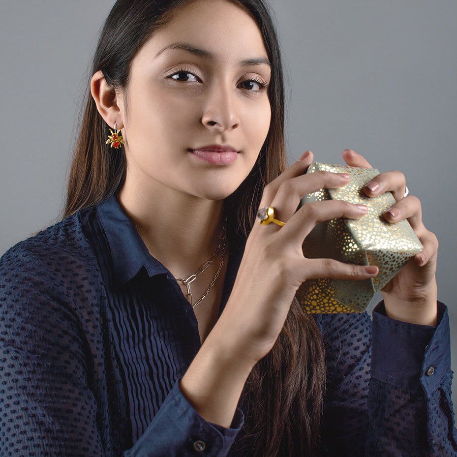 Herkimer Protector Ring in Gold - FINAL SALE