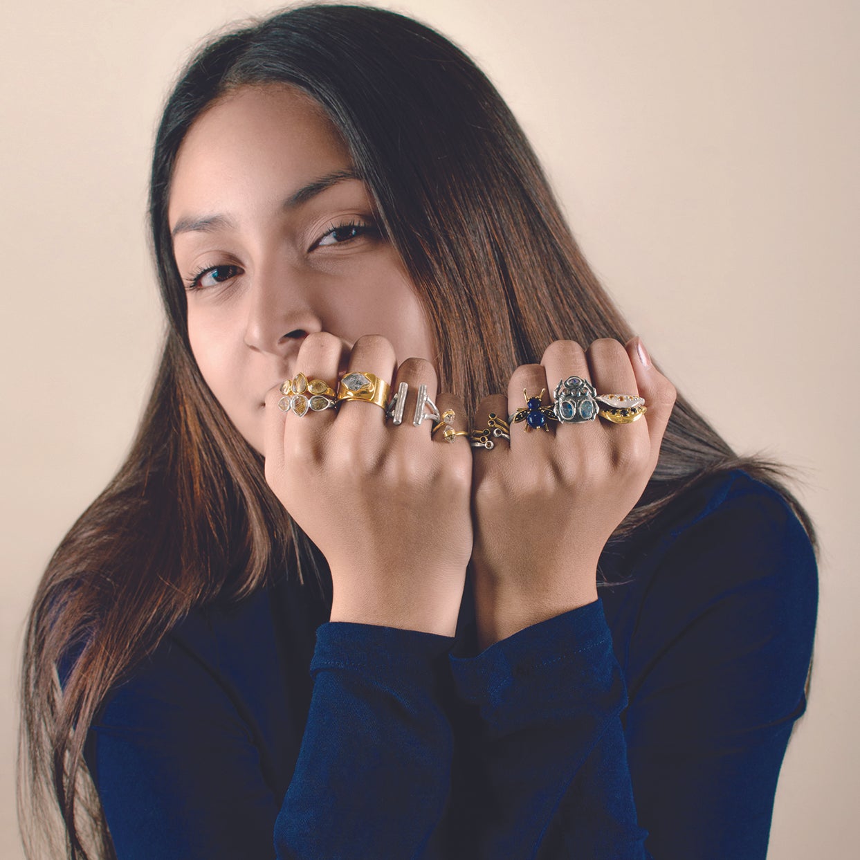 Wrapped in Herkimer Ring in Gold - FINAL SALE