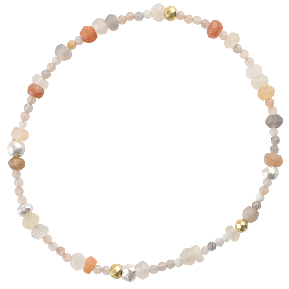 Pyrite's Booty Bracelet in Mixed Shaded Moonstone