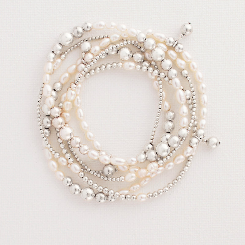 Pearl Fire Bracelet Set