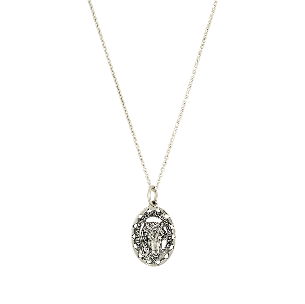 Horse Nature Saint Necklace - Open Pendant