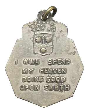 Vintage Medal Saint Teresa v92