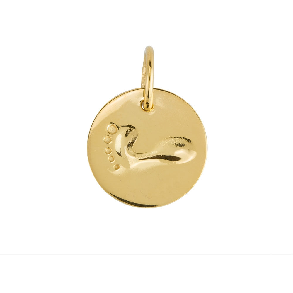 Footprint Charm in Gold | FINAL SALE