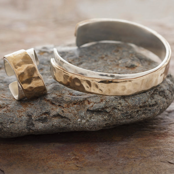 Embrace Ring in Bronze & Silver (Unisex)