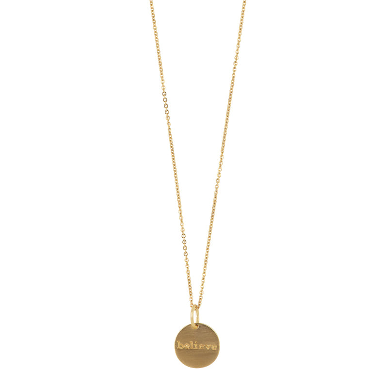Believe Coin Necklace – FINAL SALE