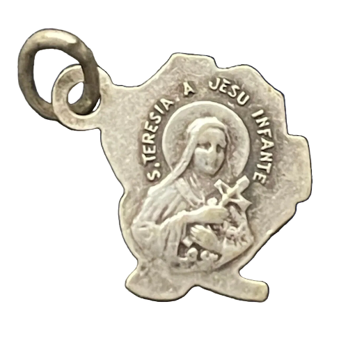 Vintage Medal Sancta Teresia A Jesu Infante v121