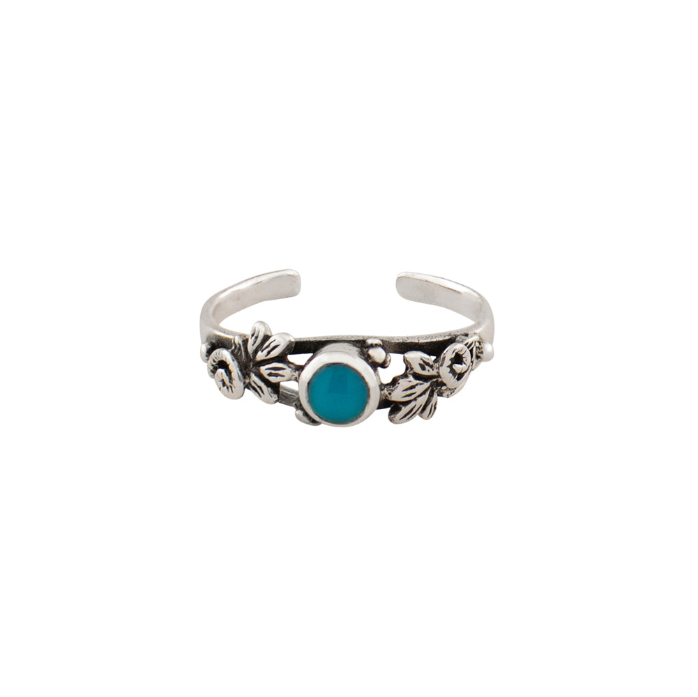 Turquoise Vines Toe Ring - FINAL SALE