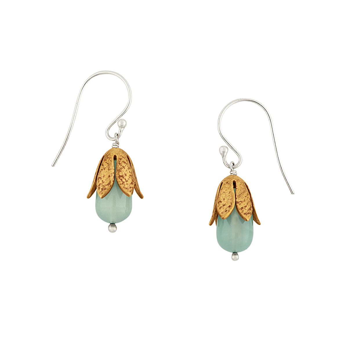 Blossom Earrings in Blue Chalcedony | Available to Ship October 30, 2026