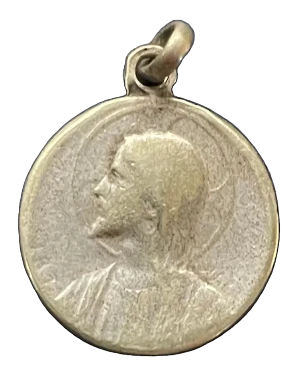Vintage Medal Immaculate Mary v122
