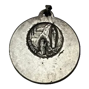 Vintage Medal Our Lady of Lourdes v82