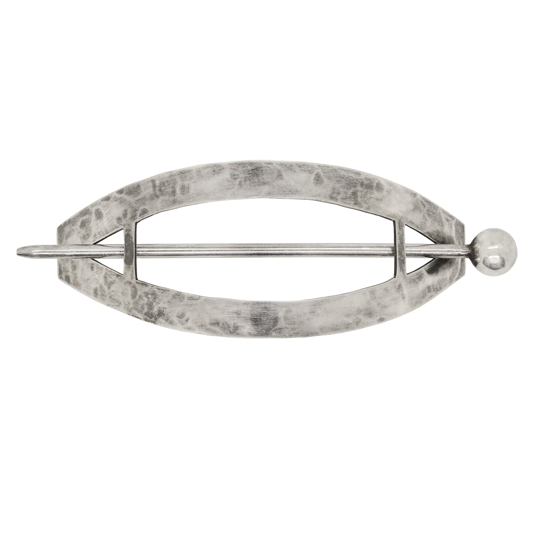 Heirloom Barrette in Antiqued Silver display picture 1