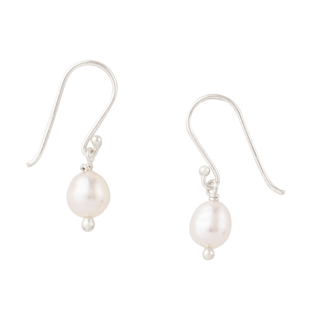 Pretty in Pearl Earrings - 7.5mm Pearl