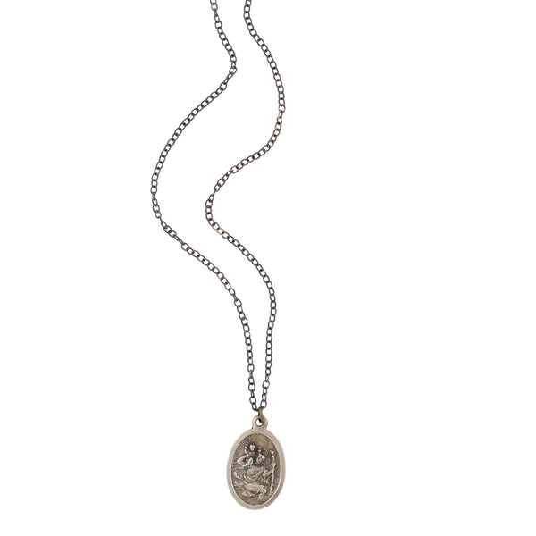 Vintage Saint Christopher Medal Necklace V49