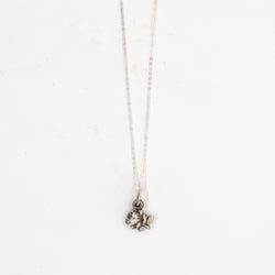 Vintage Saint Medal Saint Teresa Rose Bud Locket v215