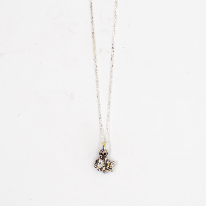 Vintage Saint Medal Saint Teresa Rose Bud Locket v215