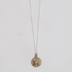 Vintage Saint Medal Mary Lourdes v250