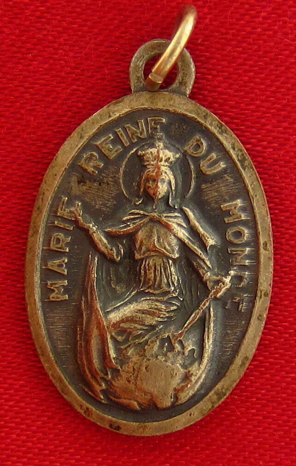Vintage Virgin Mary/ Our Lady of Mount Saint Joseph Carleton  Medal Necklace V35