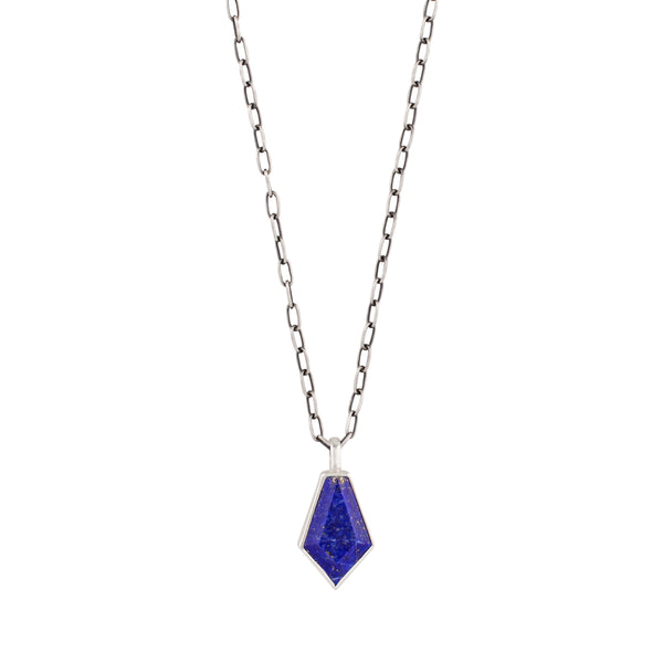 Lapis Shield Necklace