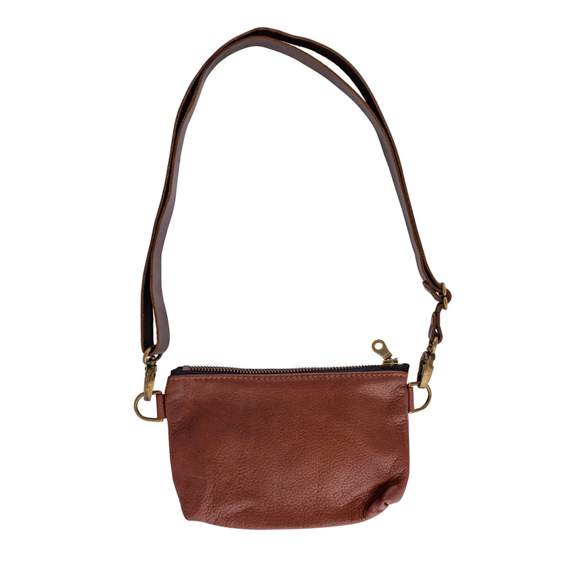 Buckle Up Convertible Bag - Cognac