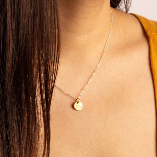 Hand-Stamped Heart Necklace