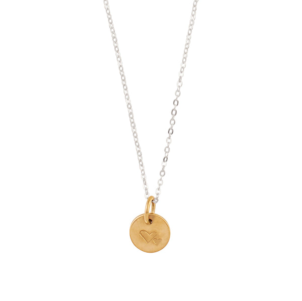 Hand-Stamped Heart Necklace