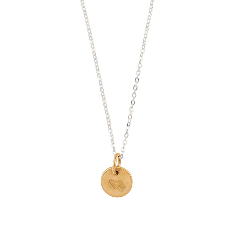 Hand-Stamped Heart Necklace