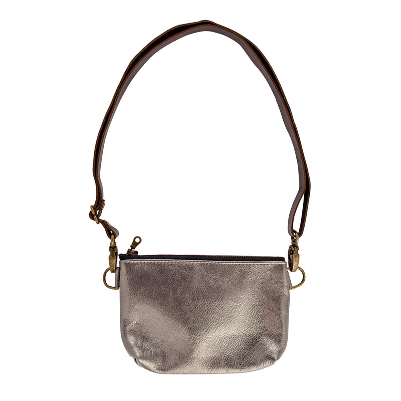 Buckle Up Convertible Bag - Bronze