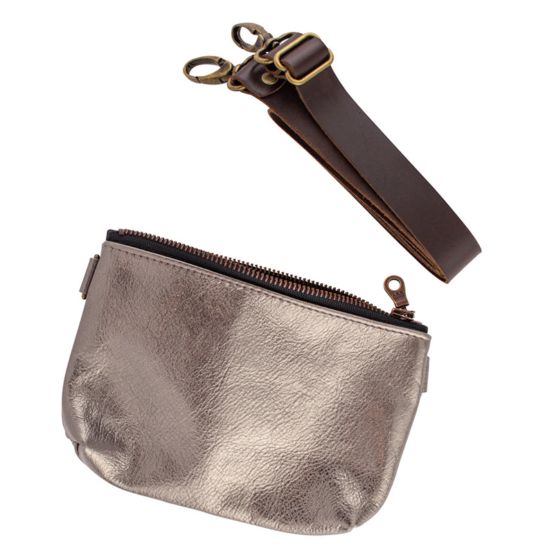 Buckle Up Convertible Bag - Bronze