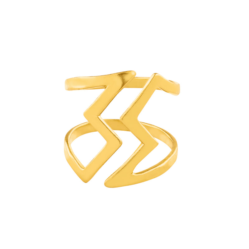 She's Electric Adjustable Ring in Gold