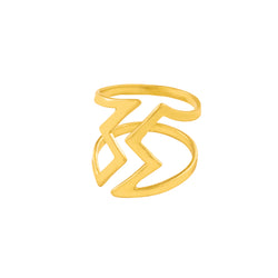 She's Electric Adjustable Ring in Gold