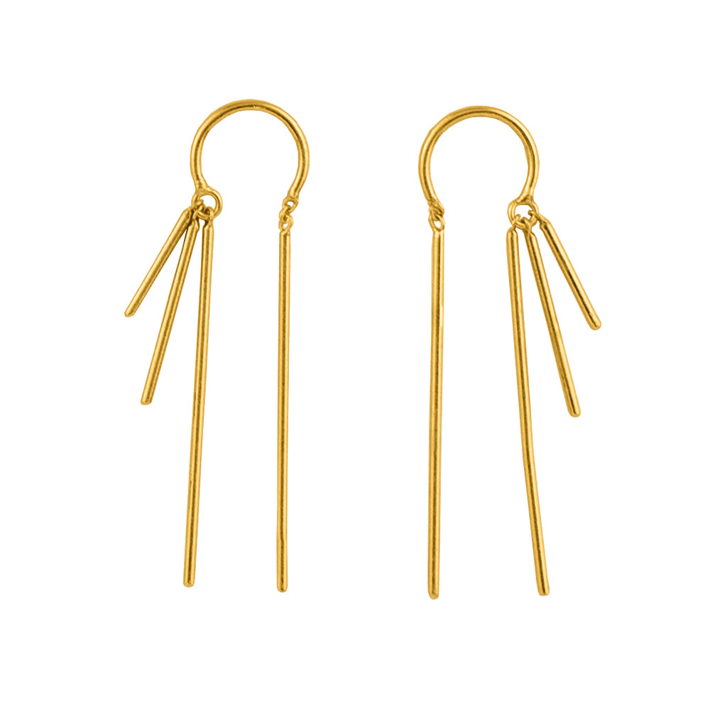 Fringed Dancer Threaders in Gold