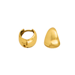 Teardrop Clicker Huggies - Gold