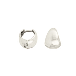 Teardrop Clicker Huggies - Silver