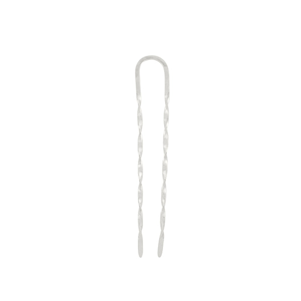 Effortless Twist Hair Pin -Silver- Medium