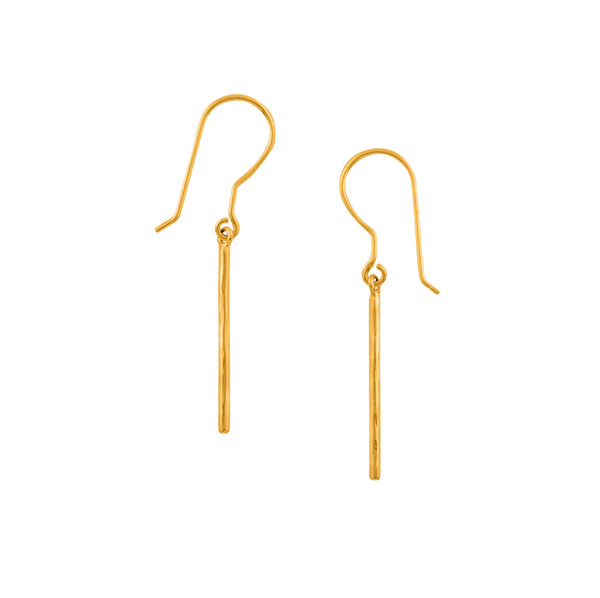 Simply Perfect Bar Earrings in Gold - 1 3/4"