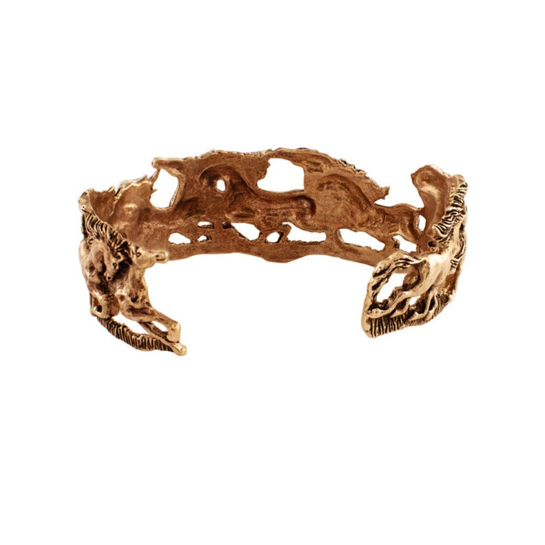 Wild and Free Cuff in Bronze with Silver Accents - Narrow