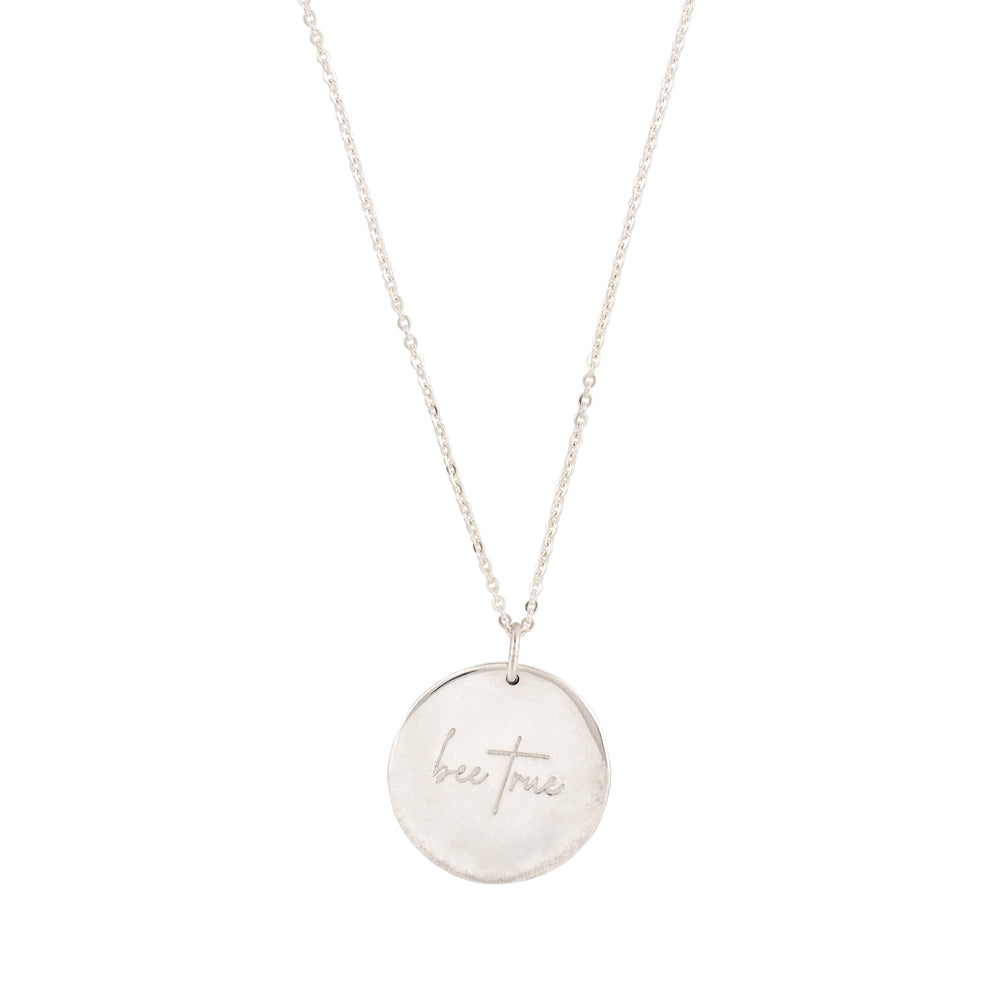 Bee Musing Necklace in Two-Tone Bronze & Silver - FINAL SALE