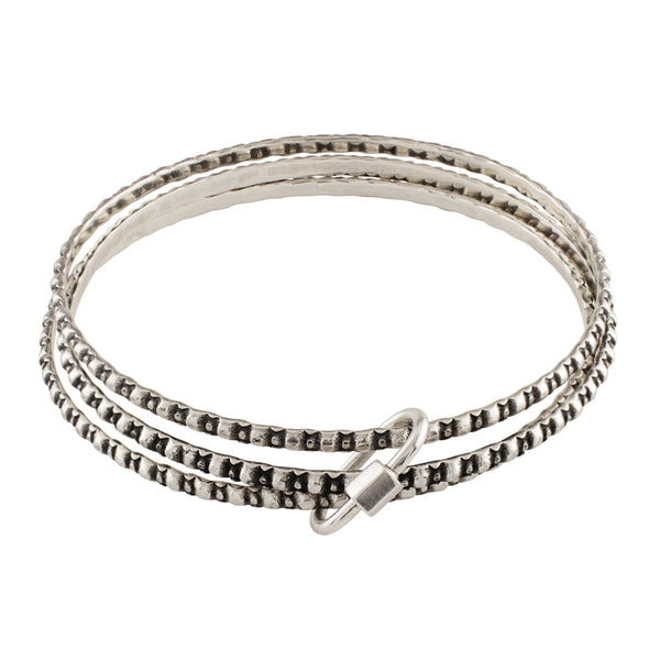 Gold and Silver Bangle Bracelets The Good Collective