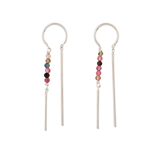 Beaded Dancer Threaders in Tourmaline | Available to Ship June 3, 2024