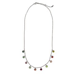 Many Moons Necklace in Multicolor Tourmaline