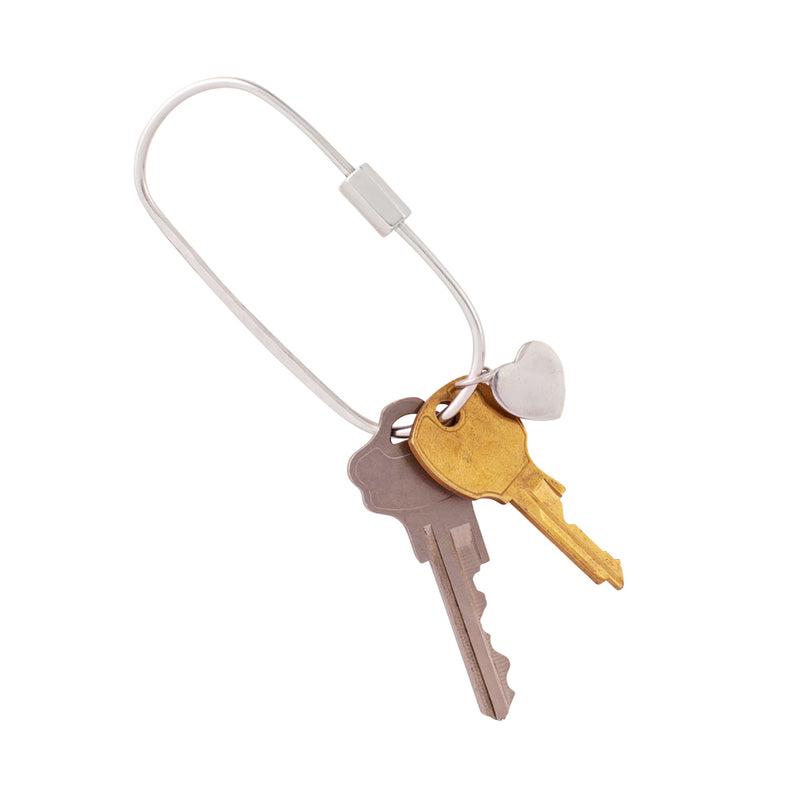 Carabiner Key Holder with Heart Charm